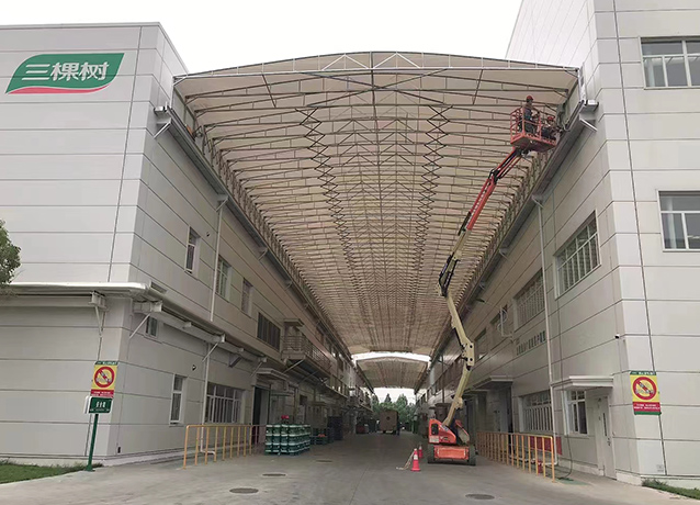 伸缩棚电动推拉棚